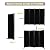 Room Divider, 4 Panel Folding Privacy Screens with Wider Feet, Black