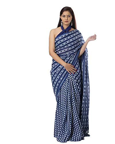 JALTHER Handicrafts Women's Ikat Hand Block Print Jaipuri Cotton ...