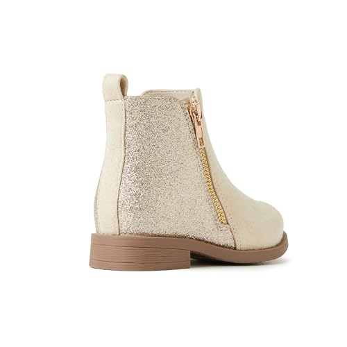 FabKids Girls Ankle Boots Short Booties Side Zipper Riding Boot Low Heels Dress Boot Shoes for Kids4