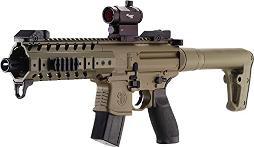 Sig Sauer MPX CO2 Gun, Dot Sight, Flat Dark Earth air Rifle