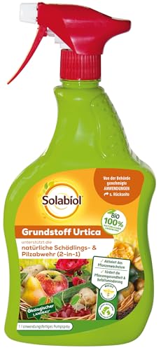 Solabiol Grundstoff Urtica Spray anwendungsfertig unterstützt die natürliche Abwehr von Schädlingen und Pilzkrankheiten 1 l