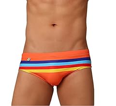 Pimfylm Mens Swim Briefs Mens Bikini Swimwear Low Rise Swim Briefs Solid Bathing Suit Swimsuit Blue Large