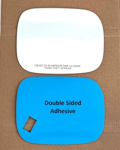 New Replacement Convex Mirror Glass with Full Size Adhesive for 2007-2016 Volvo XC70 2007-2014 XC90 Passenger Side View Right RH