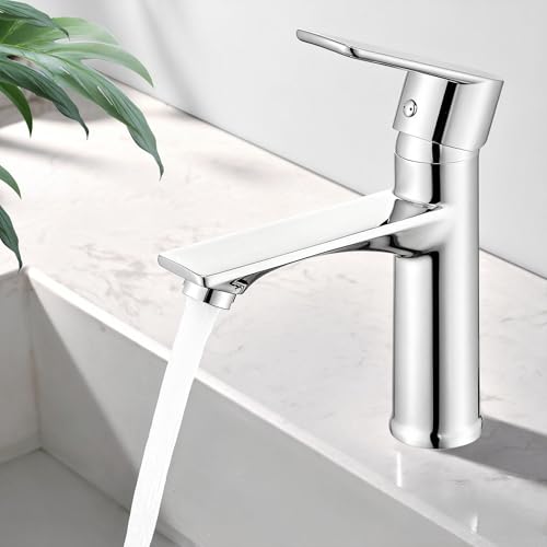 HOMELODY Mitigeur Lavabo Robinet Salle de Bain Mitigeur Vasque Robinet Lave Main Robinetterie Acier inoxydable