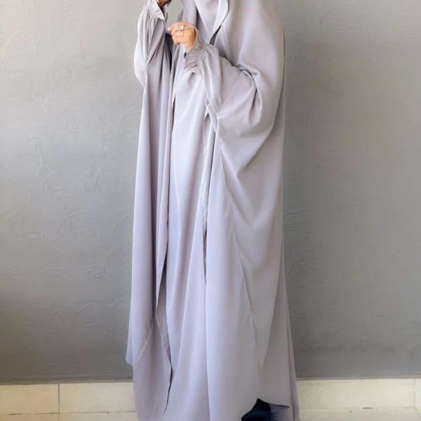 Image of NAZNEEN Saudi Jilbab Full Length and Noise Pc MATT NIDA Fabric with extra panel to cover face
