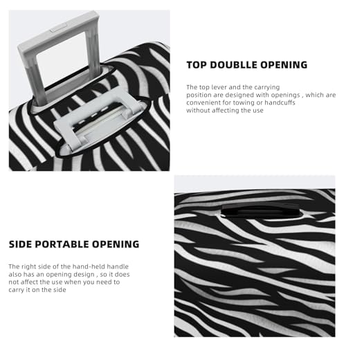 Travel Luggage Cover for Suitcase Elastic Suitcase Protector Zebra Print Suitcase Covers Washable Suitcase Protective Cover Dust-proof Luggage Covers Fit 18-32 Inch Luggage4