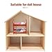 TOPPERFUN 2Pcs Dollhouse Bunk Bed, 4in Mini Calico Bed Furniture, Dollhouse Beds with Ladder, PVC Miniature Doll House Decorative Accessories for Mini Landscape DIY Kit