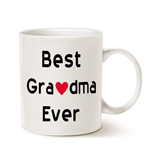 This Might be Wine Best Grandma - Taza de porcelana para abuela o abuela (325 ml), color blanco