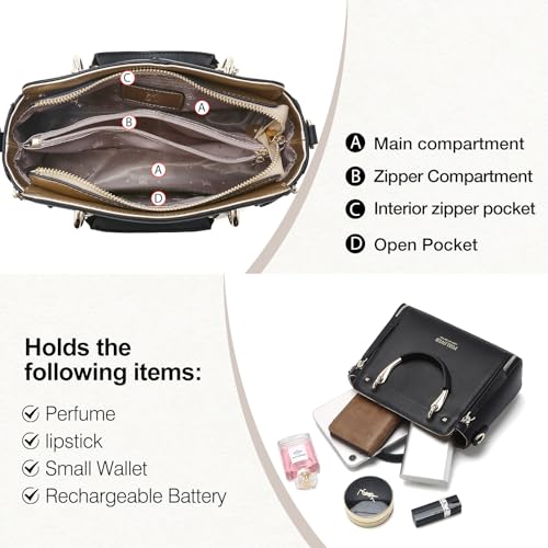 Bolso Satchel para Mujer de Cuero Genuino FOXLOVER miniatura 6