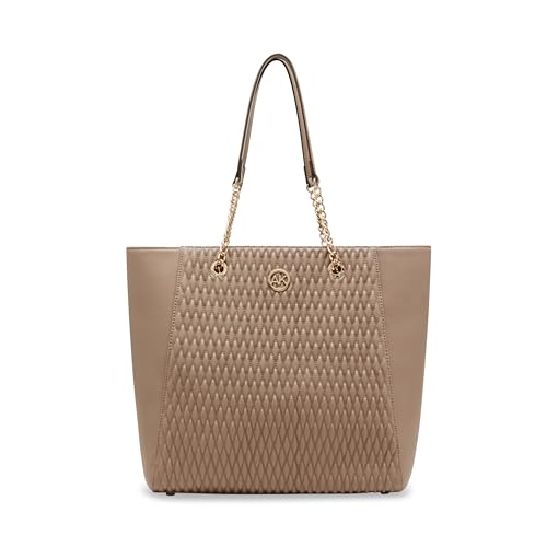 Sac cabas plissé Anne Klein à anses chaînes : grand volume et portage confortable