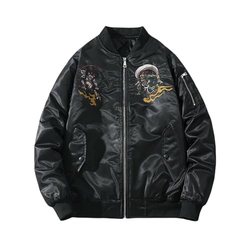 Veste aviateur broderie chinoise pour le printemps et l'automne