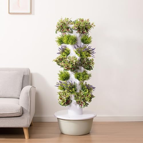 Système de culture hydroponique pour herbes, fruits, légumes avec pompe hydratante, adaptateur, pots en filet, minuterie – Solution de jardinage d'intérieur