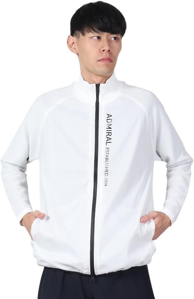 Admiral メンズジャケット ホワイト Admiral Golf（アドミラルゴルフ