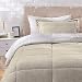 AmazonBasics Ultra-Soft Micromink Sherpa Comforter Bed Set - Twin, Taupe