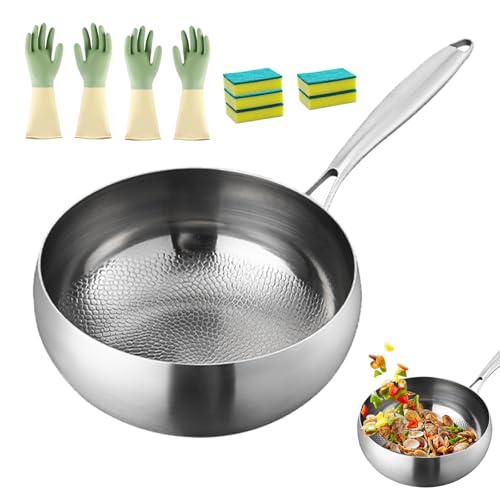 Casserole multifonctionnelle en titane de 28cm pour friture réussie