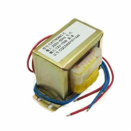 Transformateur audio à bobine 70W EI66 à faible bruit magnétique double AC 6V