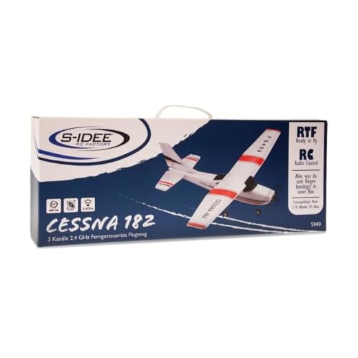 s-idee® 01506 Flugzeug Cessna F949 ferngesteuert mit 2.4 Ghz Technik mit Lipo Akku