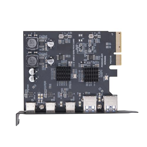 Tarjeta PCI Express USB 3.0 con 5 puertos de transferencia rápida para PC