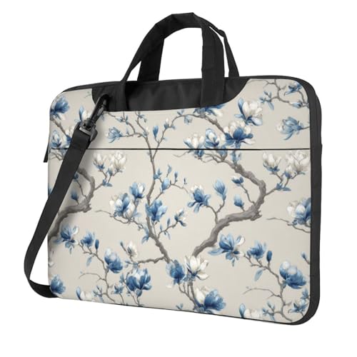 Housse de protection ordinateur 15,6 pouces rembourrée anti-rayures bleu magnolia