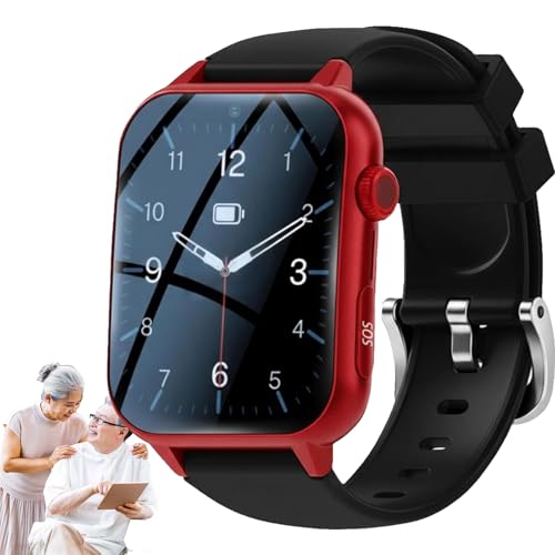 Reloj inteligente de detección de caídas para personas mayores, botón de llamada SOS de emergencia, videollamada, contador de pasos, geo-valla, dispositivo de alarma para ancianos