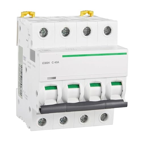 Mini disyuntor IC65H 4p 40A Tipo C, interruptor magnetotérmico de 10kA 2