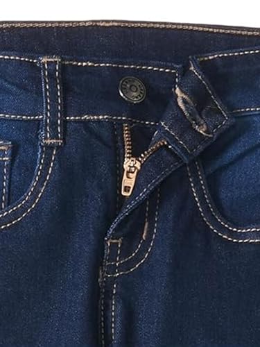 Image of Urbano Juniors Boy's Slim Fit Washed Denim Cargo Jeans with 6 Pockets Stretchable