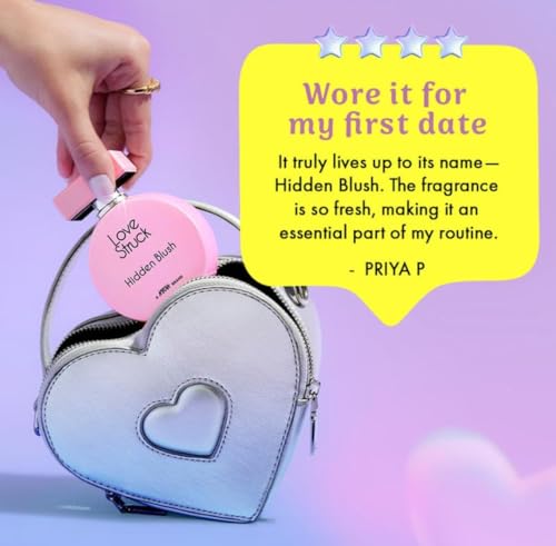 Image of Nykaa Love Struck Hidden Blush Eau De Parfum for Women - Long Lasting Floral, Fruity & Musky Fragrance - 50 ml