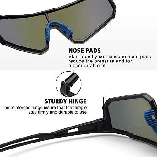 image for STORYCOAST Sports Running Sunglasses for Men Women Cycling Driving Fis