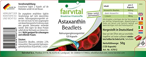 Astaxanthin Fairvital Kapseln 120 Stück, 15mg hochdosiert