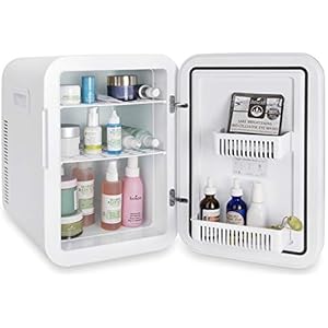 Cooluli 20L Mini Fridge For Bedroom - Car, Office Desk & College Dorm Room Glass Front Digital Temperature Control 12v Small Refrigerator for Food, Drinks, Skin Care, Beauty Breast Milk (Blue) Cooluli 20L Mini Fridge For Bedroom Car Office Desk College Dorm Room Glass Front Digital Temperature Control 12v Small Refrigerator for Food Drinks Skin Care Beauty Breast Milk Blue