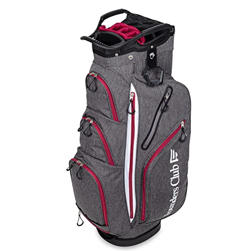 Founders Club Franklin Golf Push Cart Bag -Riding Cart Bag -Full Bag Rain Cover -Secure Push Cart Base -Light Weight -15 Way Full Length Divider-External Putter Tube-Embroidery Panel - Image 3