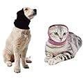 2 PCS Pet Hoodz for Warmer and Anti-anxiety, Dog Cat Snood Ear Muffs for Comfort, Grooming at Noise Place (M)