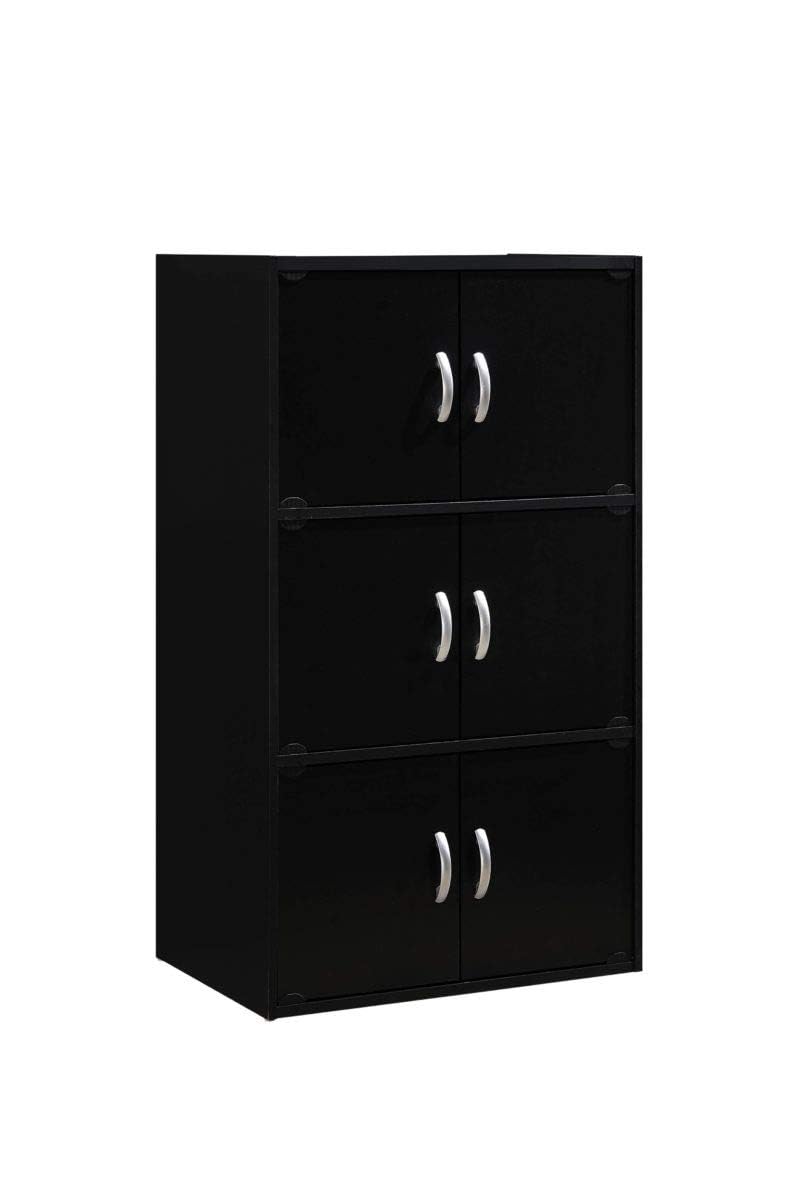 【特価セール】Hodedah 本棚 ブラック 3段 6枚扉 【日本正規輸入品】 Amazon.co.jp: Hodedah 本棚 ブラック 3段 6枚扉 【日本正規輸入品