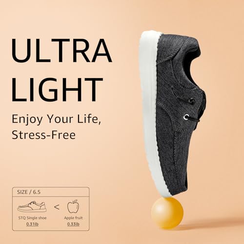 Image of STQ Women's Lace up Loafers丨Orthopedic Comfotable Ultralight Boat Casual Shoes with Arth Support