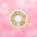200 Pcs Gold Mini Nail Art Bolt Stickers Glitter Metal Charm Nail Accessories Fashionable DIY Nail Beauty Decoration Sea Series Beauty Misc Useful and Attractive, Nail Art Rhinestones
