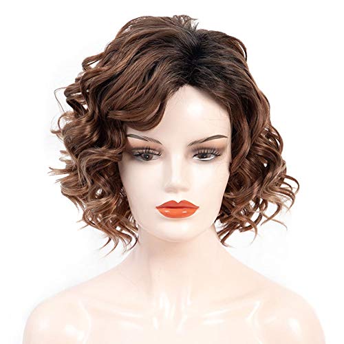 Perruque courte thermorésistante wavy or 35 cm volume fluffy naturel