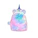 unicorno zaino ragazze zainetto bambini peluche Carino arcobaleno Zaino Scuola mini Unicorno bambini bambino studente di viaggio (rosa e viola)