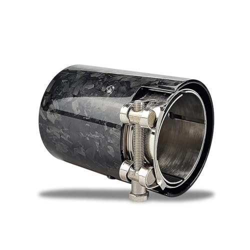 Embouts d'échappement anti-corrosion en acier inoxydable et carbone forgé isolé