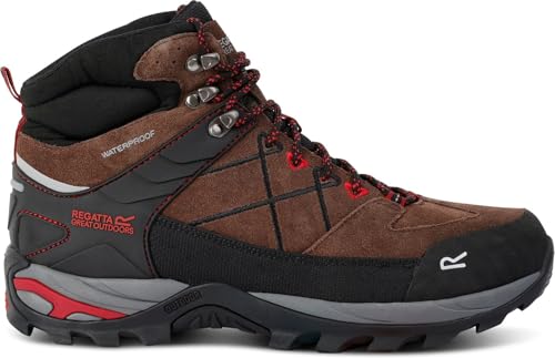 Regatta Mens Samaris Pro II Walking Boots with Performance Threads for Traction Control, Mud Guards & TECFOAM Insock, Waterproof & Breathable - Perfect for Outdoors,Hiking & Climbing