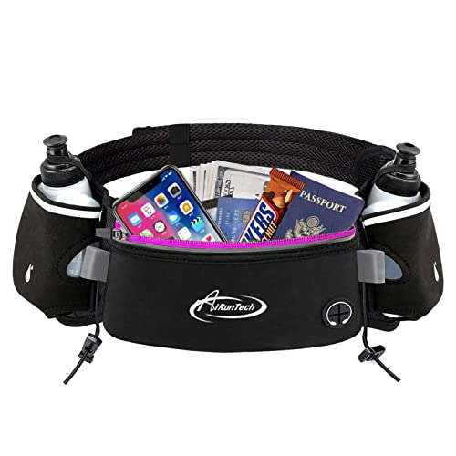 Image of AiRunTech Hydration Running Belt with Water Bottle, Running Fanny Pack for Phone and Wallet Holder, Running Bag Runners Essentials Accessories Marathon Triathlon Walking Jogging Gear Gift