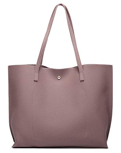 Image of Dreubea Women's Soft Faux Leather Tote Shoulder Bag from, Big Capacity Tassel Handbag