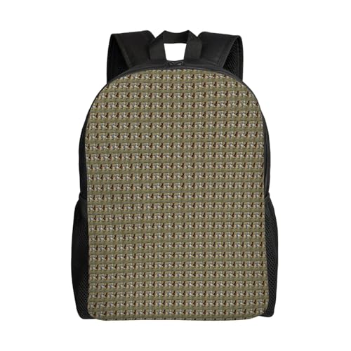 GUOLGP Mochila impermeable de gran capacidad con estampado de caballos para correr, para hombres y mujeres, elegante, trabajo, senderismo, al aire libre