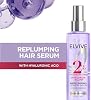 L'Oreal Paris Elvive Hyaluron Plump Sérum Capilar de Hidratación Intensa para Cabello Deshidratado y Seco, con Complejo de Ácido Hialurónico, Libre de Parabenos, 4.4 Fl Oz (Paquete de 1) 4