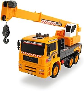 Dickie Toys Air Pump Action Mobile Crane Truck, 12"
