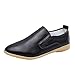 KAMEIMEI Mocassini Slip On Ballerine Traspiranti Scarpe con lacci da donna piatte per il tempo libero, Nero , 36 EU