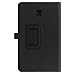 Fintie Folio Case for Samsung Galaxy Tab A 8.0 2018 Model SM-T387, Slim Fit Premium Vegan Leather Stand Cover, Black