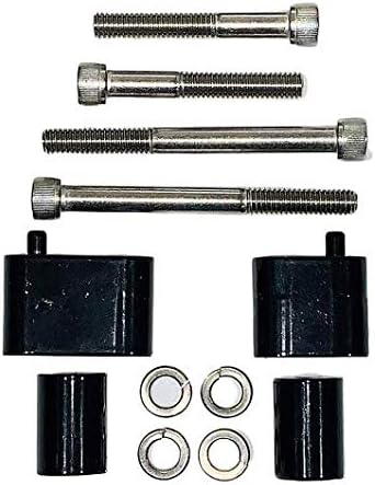 Kustom Cycle Parts Aftermarket Floorboard 1 1/4" extension/spacer kit for Harley Davidson touring motorcycles 2009 to present includes stainless steel hardware and 1.25" spacers.