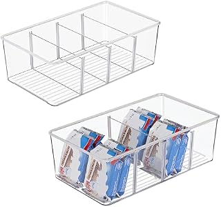 Vtopmart Zestaw 2 plastikowych organizerów do przechowywania żywności