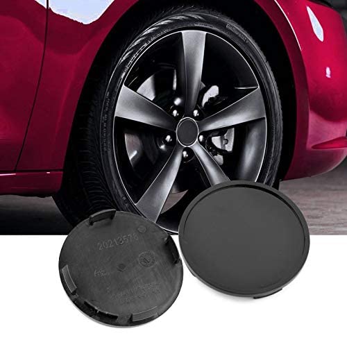 4PCS 2.99inch (76mm) Wheel Center Caps Black Base for Auto Wheel Rim Accessories