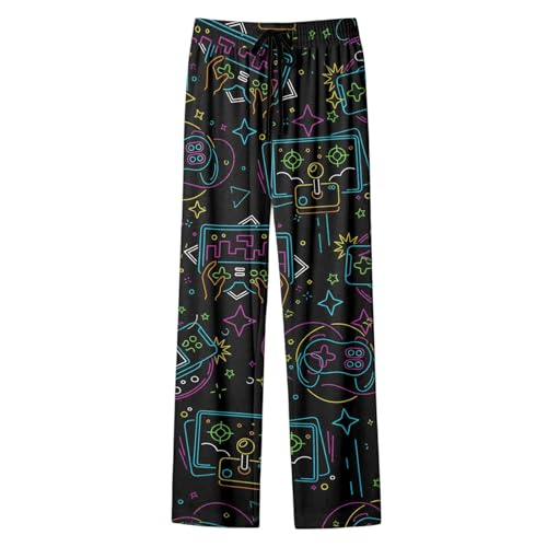 Pantalon décontracté imprimé intégral WWricotta fluide et tendance